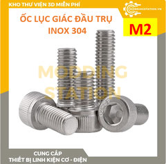 Ốc Lục giác đầu trụ inox 304 size M2x16