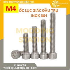 Ốc Lục giác đầu côn inox 304 size M4x60