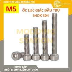 Ốc Lục giác đầu côn inox 304 size M5x20