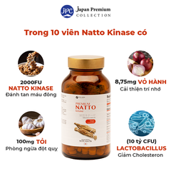 Viên uống Chống Đột Quỵ Natto Kinase Nhật Bản (Hoạt huyết dưỡng não) - Fine Japan (Hộp 300 Viên)
