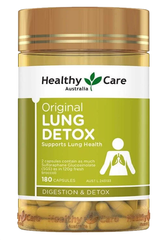 Viên uống giải độc phổi Healthy Care Original Lung Detox - 180 viên