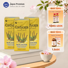 Combo 3 Đông Trùng Hạ Thảo Nhật Bản, Tăng Cường Sức Khỏe - Cordyceps FINE JAPAN (120 Viên)