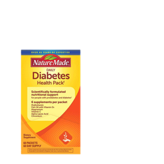 Gói uống bổ Sung Vitamin tổng hợp Diabetes Health Pack Nature Made - Mỹ (60 gói) - Bảo vệ tim mạch khỏe mạnh, giảm nguy cơ đau tim