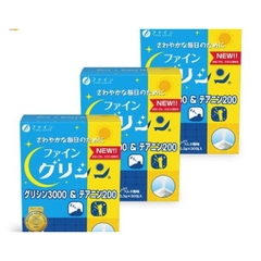 Bột hỗ trợ ngủ ngon và sâu giấc Glycine 3000 & Theanine 200 Fine Japan (30 gói)