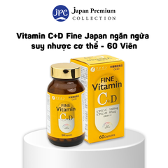 Vitamin C+D Fine Japan Ngăn Ngừa Suy Nhược Cơ Thể Hộp 60 Viên