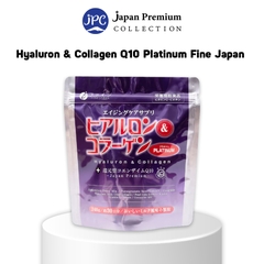 Bột Uống Hyaluron & Collagen + Ubiquinol Platinum hạn chế lão hóa da, giúp mịn và trắng da FINE JAPAN (240gr)