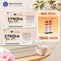 Combo 2 Nước uống Collagen Yến Fine Japan H&C Premium with Swallow's Nest (Hộp 10 chai x 50ml)