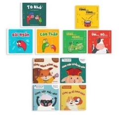 Combo 10 quyển Ehon Nhật bản rèn kĩ năng sống để con yêu tự lập - Ehon phép so sánh diệu kì - Ehon Leng Keng