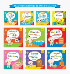 Combo 10 quyển Ehon tương tác lật mở – Kỹ năng an toàn cho bé (song ngữ Việt – Anh)