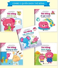 Combo (bộ 5 cuốn) Ehon Kỹ Năng Sống Thỏ Bông