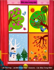 Lift the flap - lật mở khám phá - Các mùa trong năm.