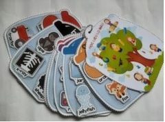 Học liệu lọ màu kèm thơ tiềm thức.