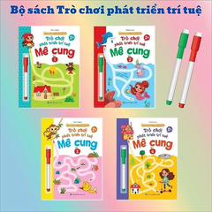 Combo 4 quyển Mê cung - viết xóa được.