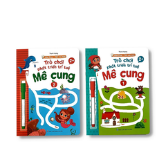 Combo 4 quyển Mê cung - viết xóa được.