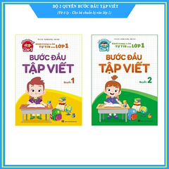 Combo 2 cuốn Bước đầu tập viết - Hành trang cho bé tự tin vào lớp 1