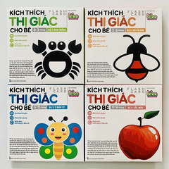 Combo 4 Bộ Thẻ Kích Thích Thị Giác Cho Trẻ 0-3 Tuổi Giúp Bé Phát Triển Não Bộ