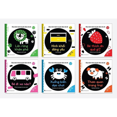 Combo 6 quyển Ehon kích thích thị giác cho bé 0 - 3 tuổi.