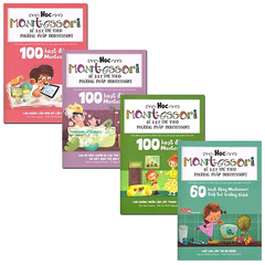 Combo 4 quyển Học Montessori - Để dạy trẻ theo phương pháp Montessori.