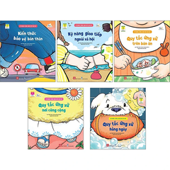 Combo 5 cuốn Kỹ năng sống đầu đời cho bé.