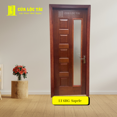 Cửa gỗ HDF Veneer 6BG -Sapele
