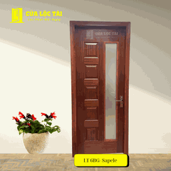Cửa gỗ HDF Veneer 6BG -Sapele