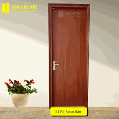 Cửa gỗ MDF Veneer P1- xoan đào