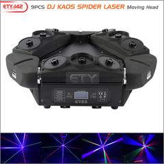 ETY-142 9PCS DJ Kaos Spider Laser Moving Head Light