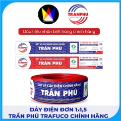 Dây Điện Đơn 1x1,5 Trần Phú Trafuco Chính Hãng