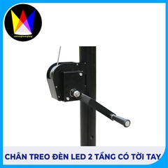 Chân Treo Đèn 2 Tầng Có Tời Tay