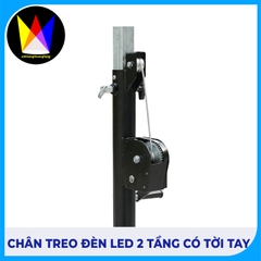 Chân Treo Đèn 2 Tầng Có Tời Tay