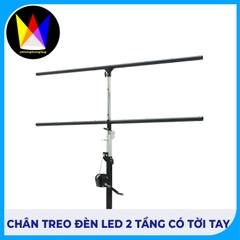 Chân Treo Đèn 2 Tầng Có Tời Tay