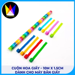 Cuộn Hoa Giấy – 10m x 1.5cm Dành Cho Máy Bắn Giấy