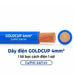 Dây Điện GOLDCUP 4mm² 1 Lõi Ruột Mềm Cu/PVC 0.6/1kV