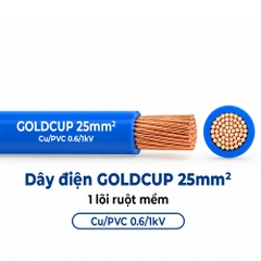 Dây Điện GOLDCUP 1 Lõi Ruột Mềm 25mm²