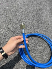 Dây Dẫn Khí Dài 6m Loại Một Đầu Vào Bình Khí Co2 Da Đầu Nối Nhanh Vào Máy Co2