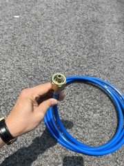 Dây Dẫn Khí Dài 4m Loại Một Đầu Vào Bình Khí Co2 Da Đầu Nối Nhanh Vào Máy Co2