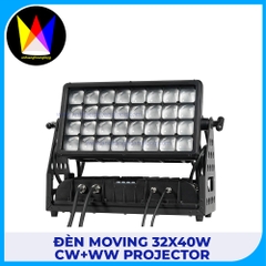 Đèn Moving 32x40W CW+WW Projector