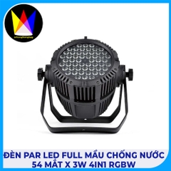 Đèn Par Led Full Mầu Chống Nước 54 Mắt x 3w 4in1 RGBW
