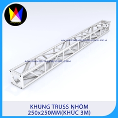 Khung Truss Nhôm 250x250mm Bản Mã (Khúc 3M)