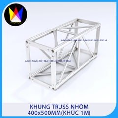Khung Truss Nhôm 400x500mm Bích Hộp (Khúc 1M)