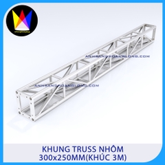 Khung Truss Nhôm 300x250mm Bích Hộp (Khúc 3M)