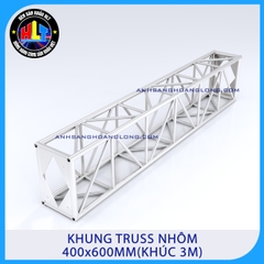 Khung Truss Nhôm 400x600mm Bản Mã (Khúc 3M)