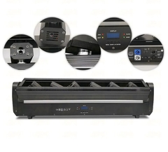 Đèn Moving Laser 6 Đầu Độc Lập Full RGB