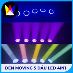 Đèn Moving 5 Đầu Led 4in1 - M Lighting
