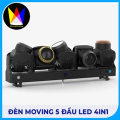 Đèn Moving 5 Đầu Led 4in1 - M Lighting