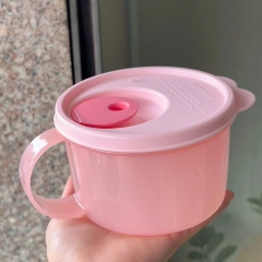 Hộp Đựng LVS Tupperware Crystal Wave Mug 460ml - Có Nút Thở Dạng Cốc, Có Quai - Tupperware Trung Chính Hãng