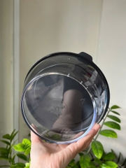 Tupmalay Hộp Tròn Màu Đen Clear Bowl 1.3L