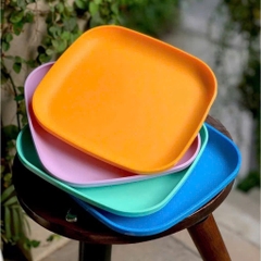 Combo Bộ Đĩa Tupperware Vuông 20cm -  4 Màu - Năm 2025 - Tupperware Trung Chính Hãng