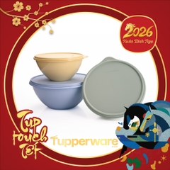 Hộp Đựng Thực Phẩm Tupperware Trữ Khô Và Mát Original Bowl 2.5L 1.7L 1.1L - New Tupperware
