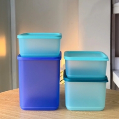Bộ 8 Hộp  Tupperware Trữ Mát Fresh Block Squar  650ml + 1L + 1.8L  - New Tupperware Chính Hãng